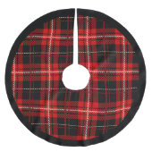 Rood en Zwart Cabine Plaid Kerstboom Rok (Voorkant)