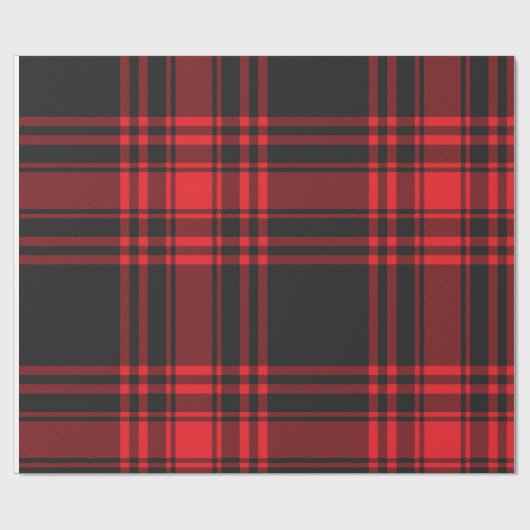 Rood en zwart cadeaupapier (Vlak)