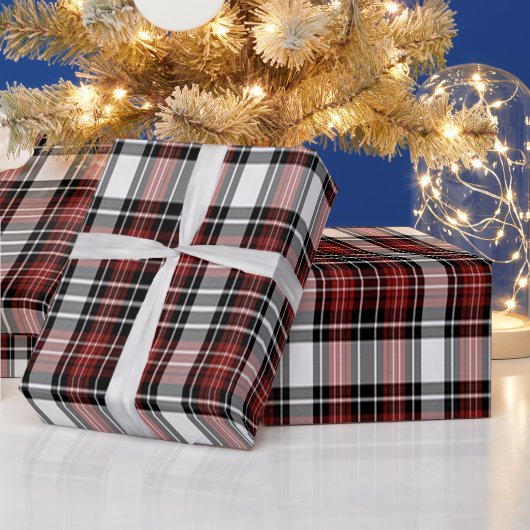 Rood en zwart cadeaupapier (Feestdagen)