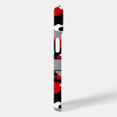 Rood en Zwart Camouflage Gepersonaliseerd Case-Mate iPhone Case (Achterkant / Rechts)