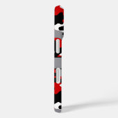Rood en Zwart Camouflage Gepersonaliseerd Case-Mate iPhone Case (Achterkant / Rechts)