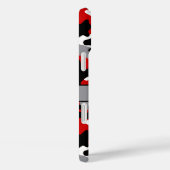 Rood en Zwart Camouflage Gepersonaliseerd Case-Mate iPhone Case (Achterkant / Rechts)