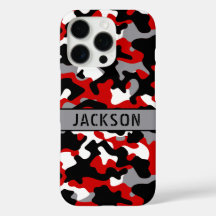 Rood en Zwart Camouflage Persoonlijk