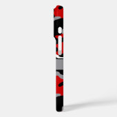 Rood en Zwart Camouflage Persoonlijk Case-Mate iPhone Case (Achterkant / Links)