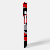 Rood en Zwart Camouflage Persoonlijk Case-Mate iPhone Case (Achterkant / Links)