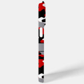 Rood en Zwart Camouflage Persoonlijk Case-Mate iPhone Case (Achterkant / Rechts)