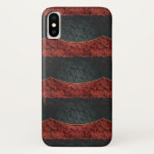  rood en zwart Case-Mate iPhone case (Achterkant)