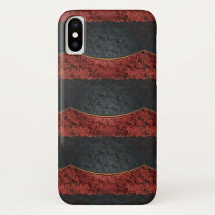  rood en zwart iPhone x hoesje