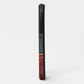 rood en zwart Case-Mate iPhone case (Achterkant/links)