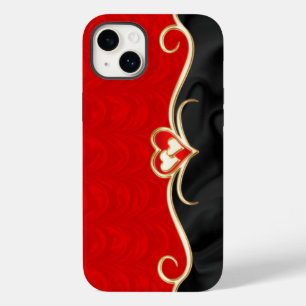 Rood en zwart Case-Mate iPhone 14 plus hoesje