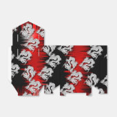 Rood en Zwart Chinees Dragon Theme Design Bedankdoosjes (Uitgevouwen)