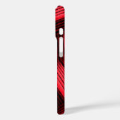 Rood en zwart contemporair abstract Case-Mate iPhone case (Achterkant / Links)
