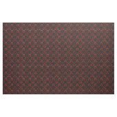 Rood en zwart Damask Faux reliëf Stof (Yard (91,4 cm))