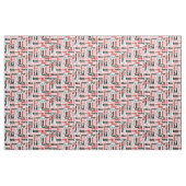 Rood en zwart — dank u Word Cloud Stof (Fat Quarter)