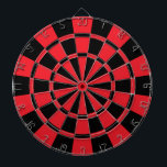 Rood en zwart dartbord<br><div class="desc">Rood- en zwart-witbord</div>