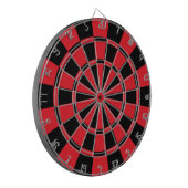 Rood en zwart dartbord (Voorkant Links)