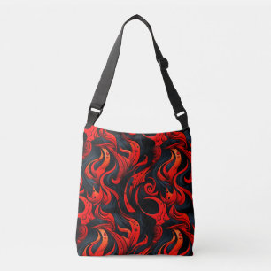 Rood en Zwart Design Bag Crossbody Tas