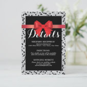 Rood en zwart Details kaart (Staand voorkant)