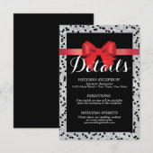 Rood en zwart Details kaart (Voorkant / Achterkant)