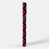 Rood- en zwart diamantpatroon Case-Mate iPhone case (Achterkant / Rechts)