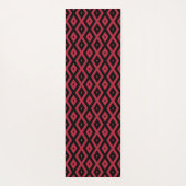 Rood- en zwart diamantpatroon yogamat (Achterkant)