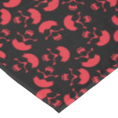 Rood en zwart, donkerder, esthetisch schedel Patro Tafelkleed (Gekanteld)