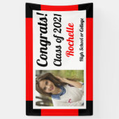 Rood en zwart, één jaar Afstuderen op fotoklasse Spandoek (Verticaal)