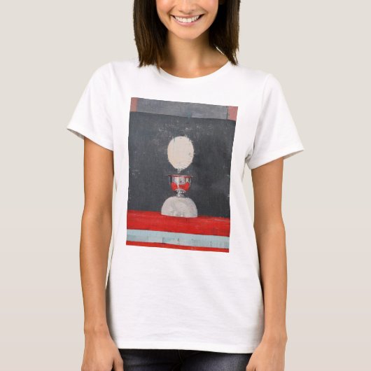 Rood en zwart eieren t-shirt (Voorkant)