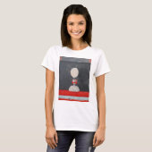 Rood en zwart eieren t-shirt (Voorkant volledig)
