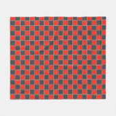 Rood en zwart fleece deken (Voorkant (Horizontaal))