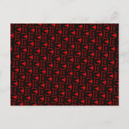 Rood en zwart fractal Art Briefkaart (Voorkant)