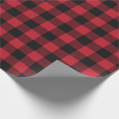 Rood en zwart gebundeld cadeaupapier (Hoek)