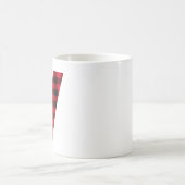 Rood en zwart gebundeld gebundeld koffiemok (Center)