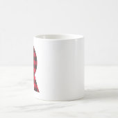 Rood en zwart gebundeld gebundeld R-monogram Koffiemok (Center)