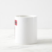 Rood en zwart gebundeld gebundeld T-monogram Koffiemok (Center)