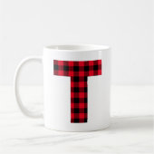 Rood en zwart gebundeld gebundeld T-monogram Koffiemok (Links)