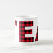 Rood en zwart gebundeld gebundeld Thee Koffiemok (Center)