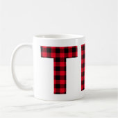 Rood en zwart gebundeld gebundeld Thee Koffiemok (Links)