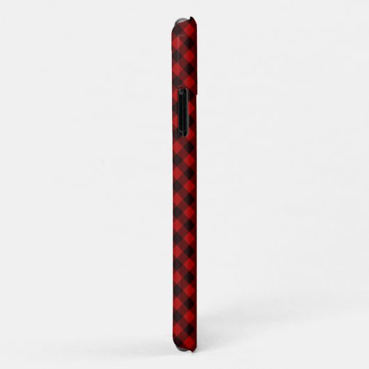 Rood en zwart gebundelde buffel iPhone draagtas Case-Mate iPhone Case (Achterkant/rechts)