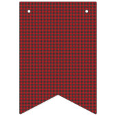 Rood en zwart Gecontroleerd. Vlaggetjes (Eerste vlag)