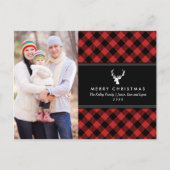 Rood en zwart-gegiste feestdag Foto-Briefkaart Briefkaart (Voorkant)