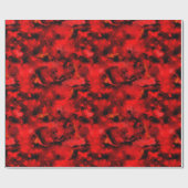 Rood en zwart gemarmerd verpakkingspapier, camovla cadeaupapier (Vlak)