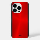 Rood en zwart geometrisch ontwerp Case-Mate iPhone case (Achterkant)