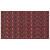Rood en zwart geometrisch ontwerp tafelkleed (Voorkant (Horizontaal))