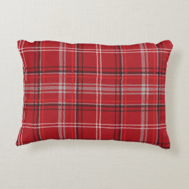 Rood en zwart geplakt Buffalo Check Pattern Accent Kussen