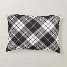 Rood en zwart geplakt Buffalo Check Pattern Accent Kussen