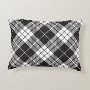 Rood en zwart geplakt Buffalo Check Pattern Accent Kussen
