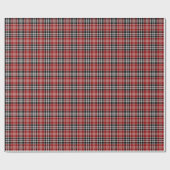 Rood en zwart geplakt Buffalo Check Pattern Cadeaupapier (Vlak)