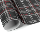 Rood en zwart geplakt Buffalo Check Pattern Cadeaupapier (Rol Hoek)