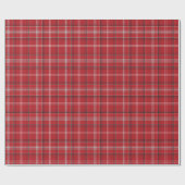 Rood en zwart geplakt Buffalo Check Pattern Cadeaupapier (Vlak)